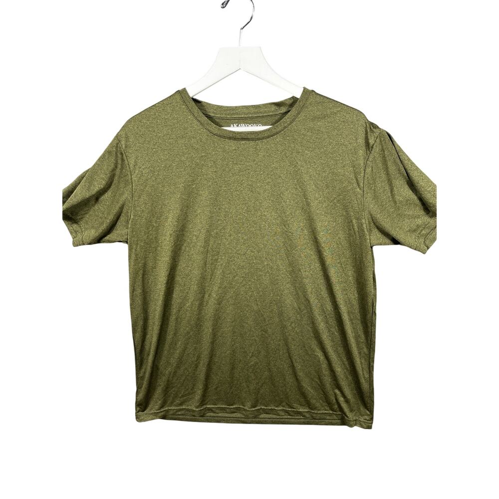 Akawooko Men's Performance Short Sleeve Crew Neck Shirt Size Large Green‎